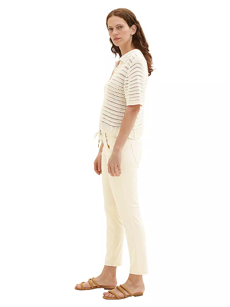 TOM TAILOR | Jeans 7/8 Tapered Relaxed Fit | Crema