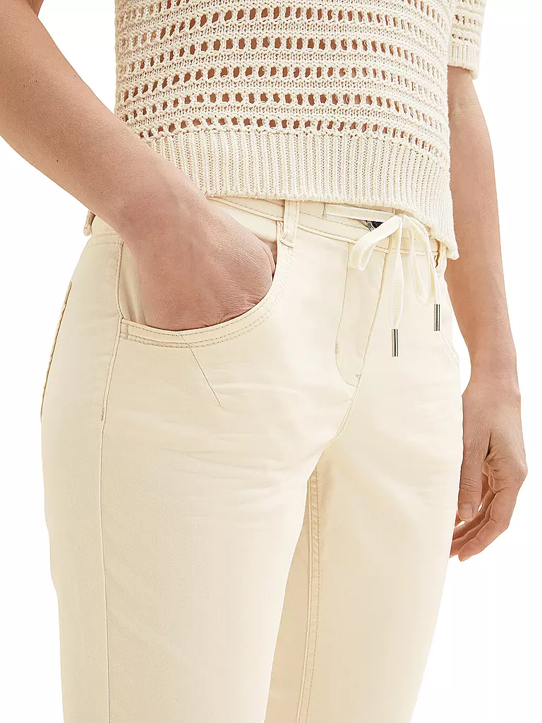 TOM TAILOR | Jeans 7/8 Tapered Relaxed Fit | Crema
