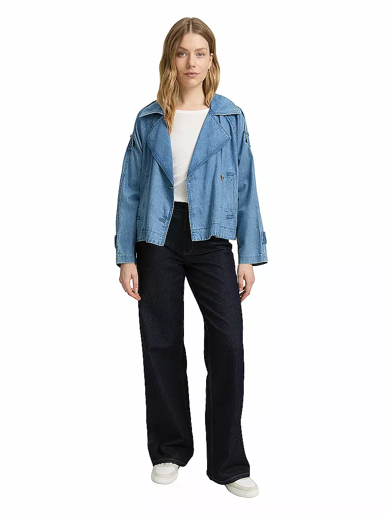 TOM TAILOR | Jeans de pierna ancha | Azul oscuro
