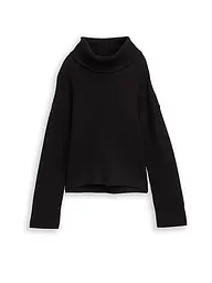 TOM TAILOR | Jersey de cuello alto corte oversized | Negro