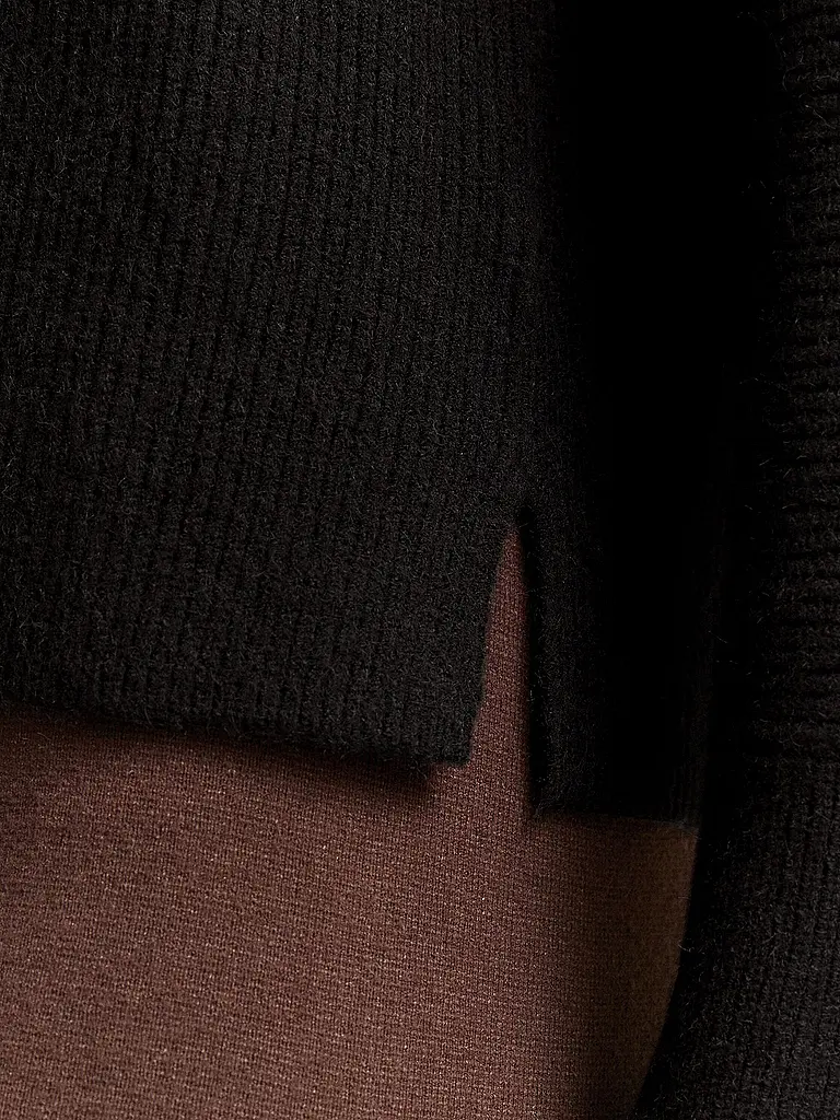 TOM TAILOR | Jersey de cuello alto corte oversized | Negro