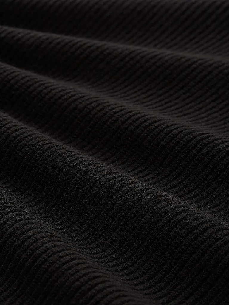 TOM TAILOR | Jersey de cuello alto corte oversized | Negro