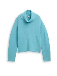 TOM TAILOR | Jersey de cuello alto corte oversized | Petróleo