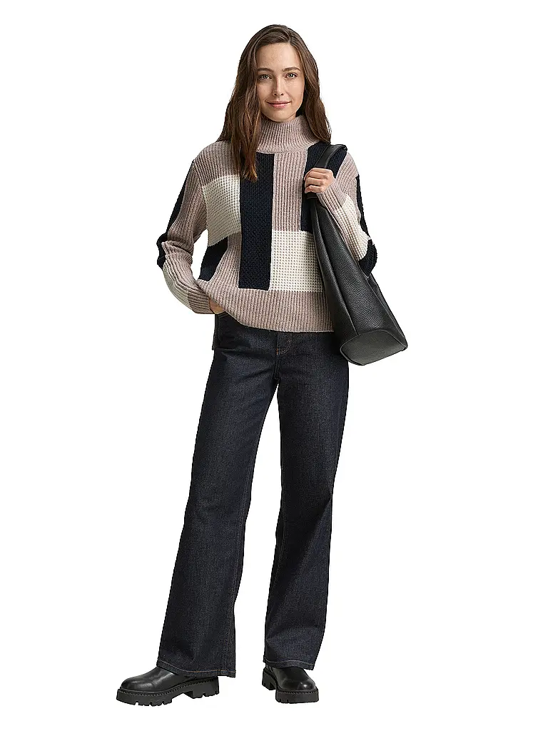 TOM TAILOR | Jersey de cuello alto | Beige