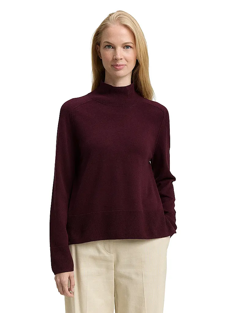 TOM TAILOR | Jersey | Rojo oscuro