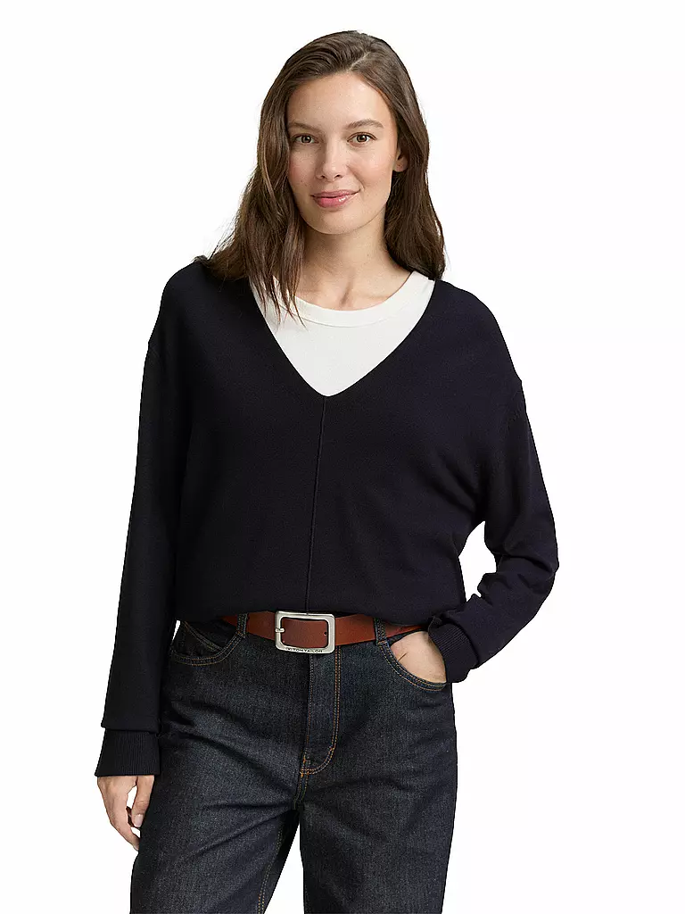 TOM TAILOR | Jersey | Azul oscuro