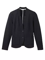 TOM TAILOR | Blazer de punto jersey | Azul oscuro