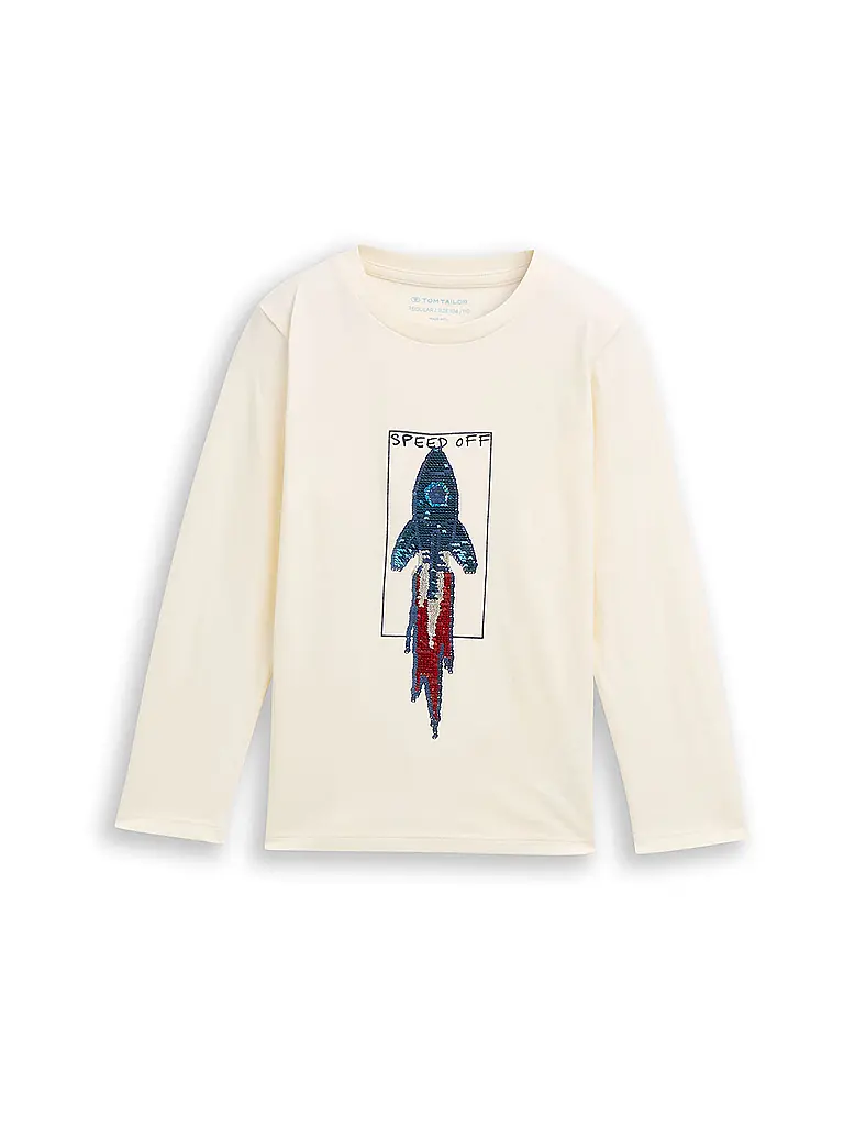 TOM TAILOR | Jungen Langarmshirt  | Blanco