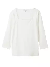 TOM TAILOR | Langarmshirt  | Blanco