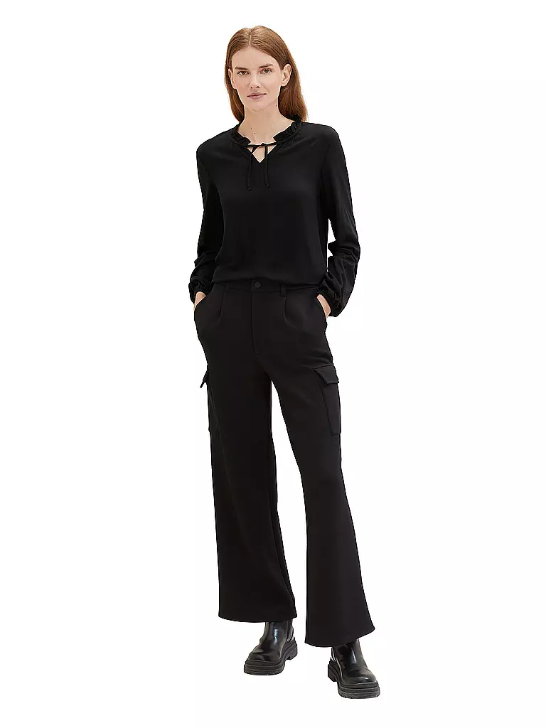 TOM TAILOR | Langarmshirt  | Negro