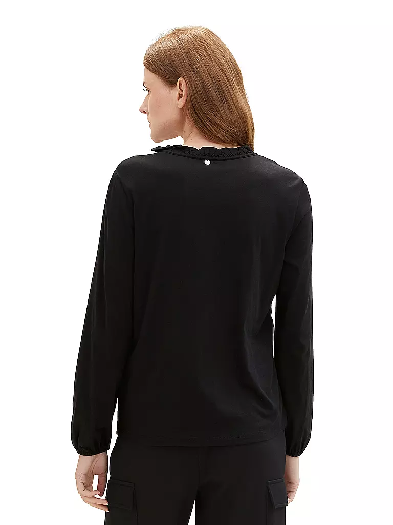 TOM TAILOR | Langarmshirt  | Negro