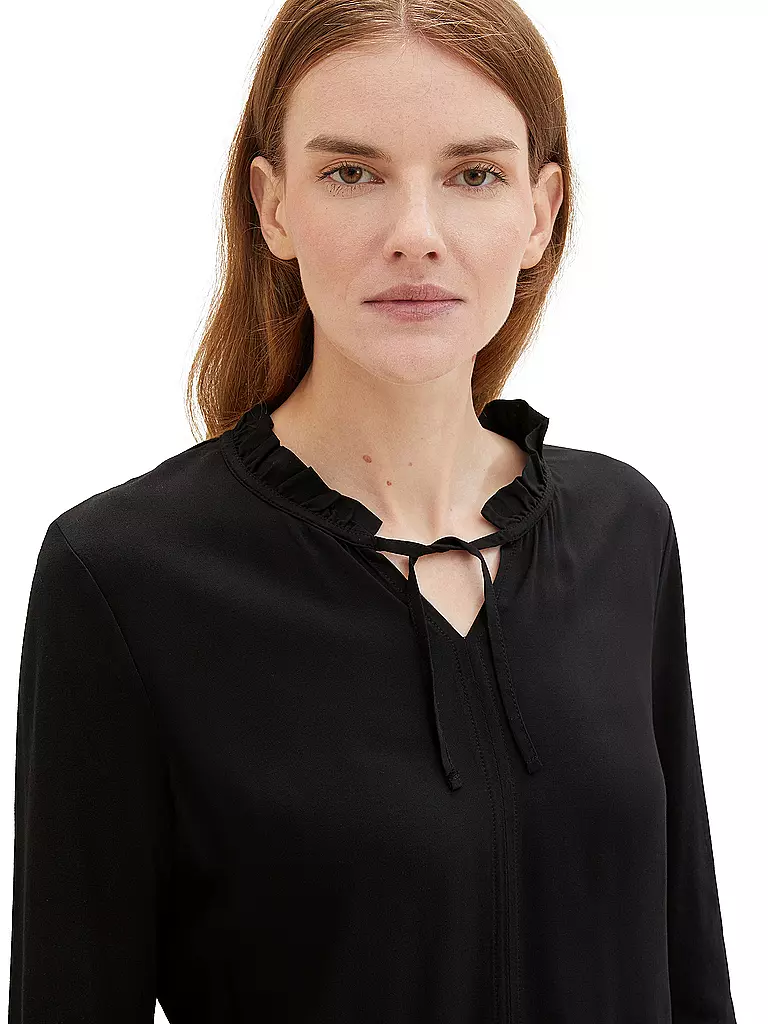 TOM TAILOR | Langarmshirt  | Negro
