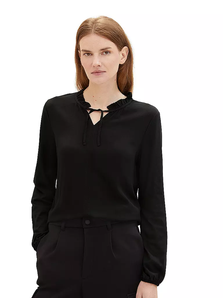 TOM TAILOR | Langarmshirt  | Negro