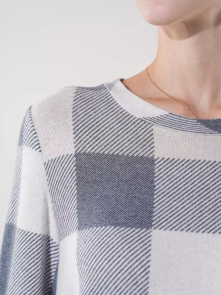 TOM TAILOR | Langarmshirt COSY CHECK | Gris claro