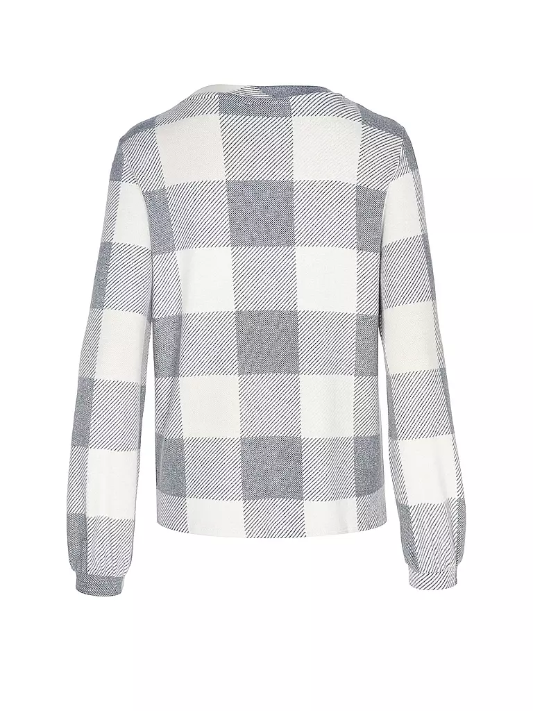 TOM TAILOR | Langarmshirt COSY CHECK | Gris claro