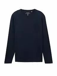 TOM TAILOR | Langarmshirt | Azul oscuro