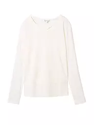 TOM TAILOR | Langarmshirt | Blanco