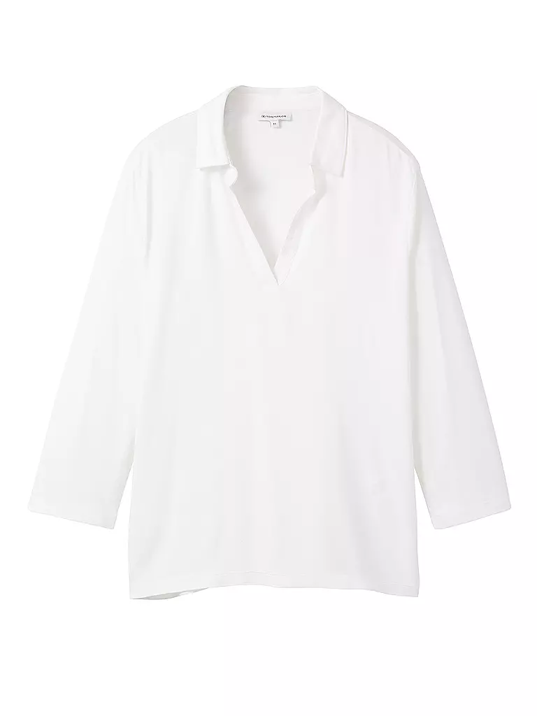 TOM TAILOR | Langarmshirt | Blanco