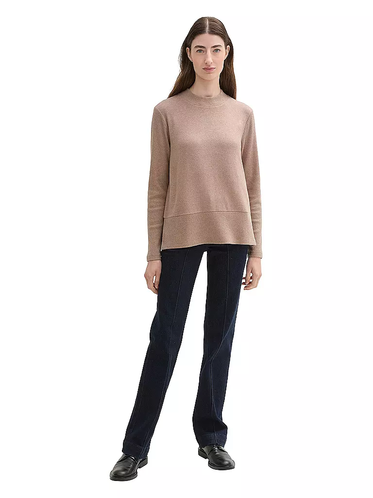 TOM TAILOR | Langarmshirt | Beige