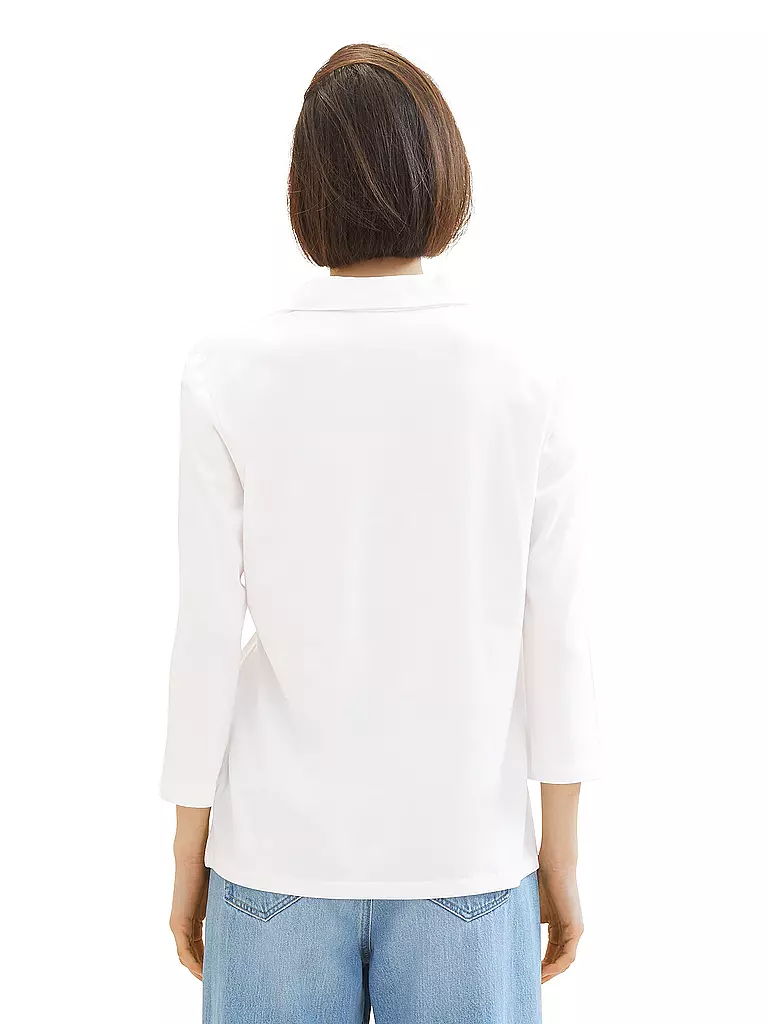 TOM TAILOR | Langarmshirt | Blanco