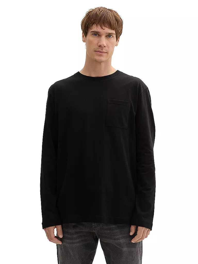 TOM TAILOR | Langarmshirt | Negro