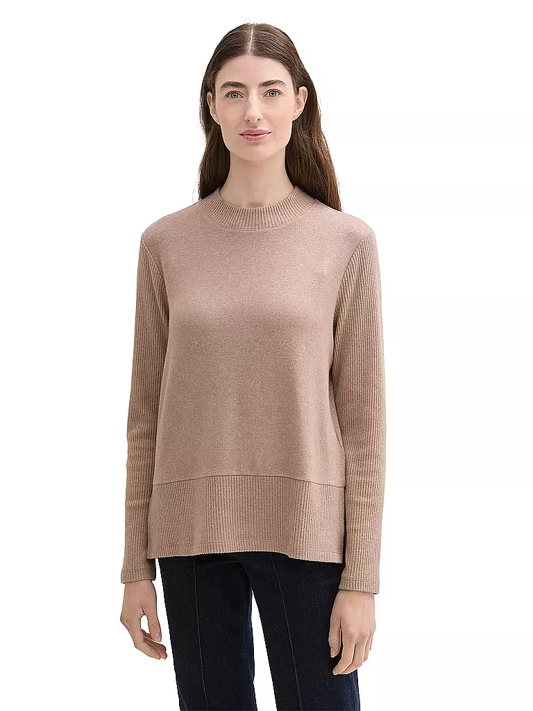 TOM TAILOR | Langarmshirt | Beige