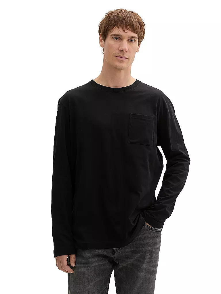 TOM TAILOR | Langarmshirt | Negro