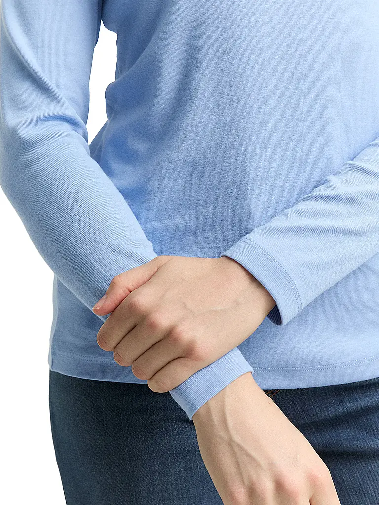 TOM TAILOR | Langarmshirt | Azul claro