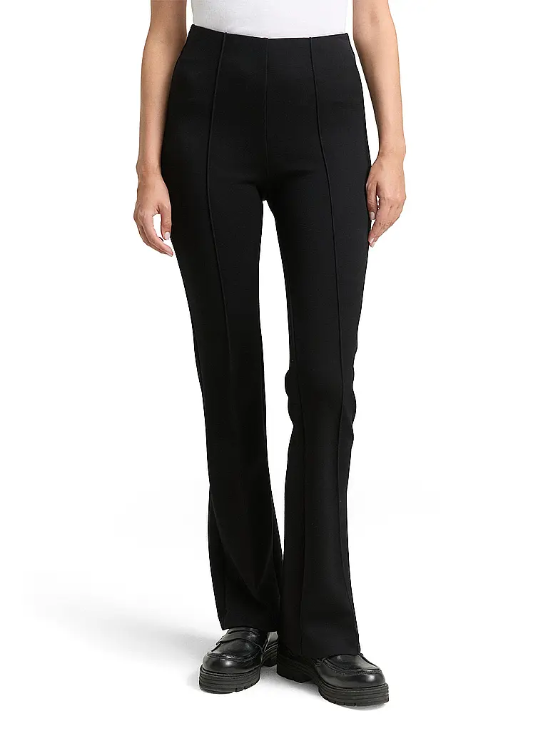 TOM TAILOR | Leggings Flared Fit | Negro