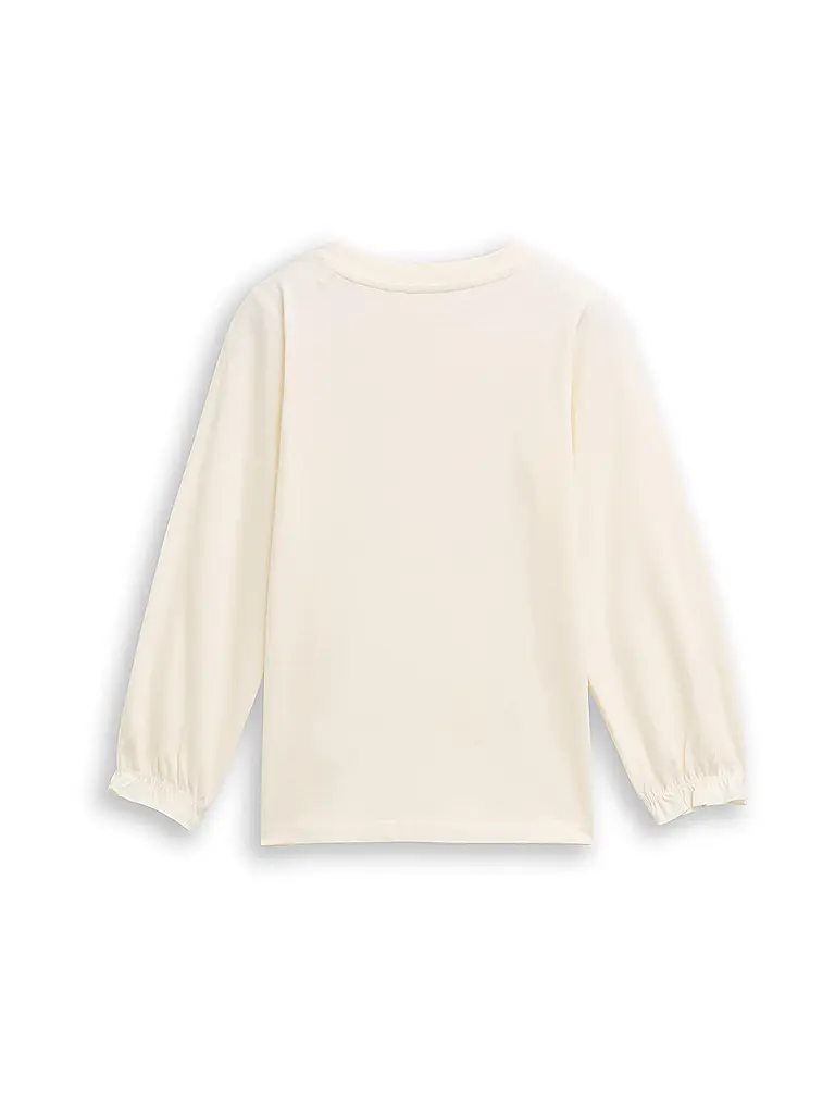 TOM TAILOR | Mädchen Langarmshirt  | Blanco