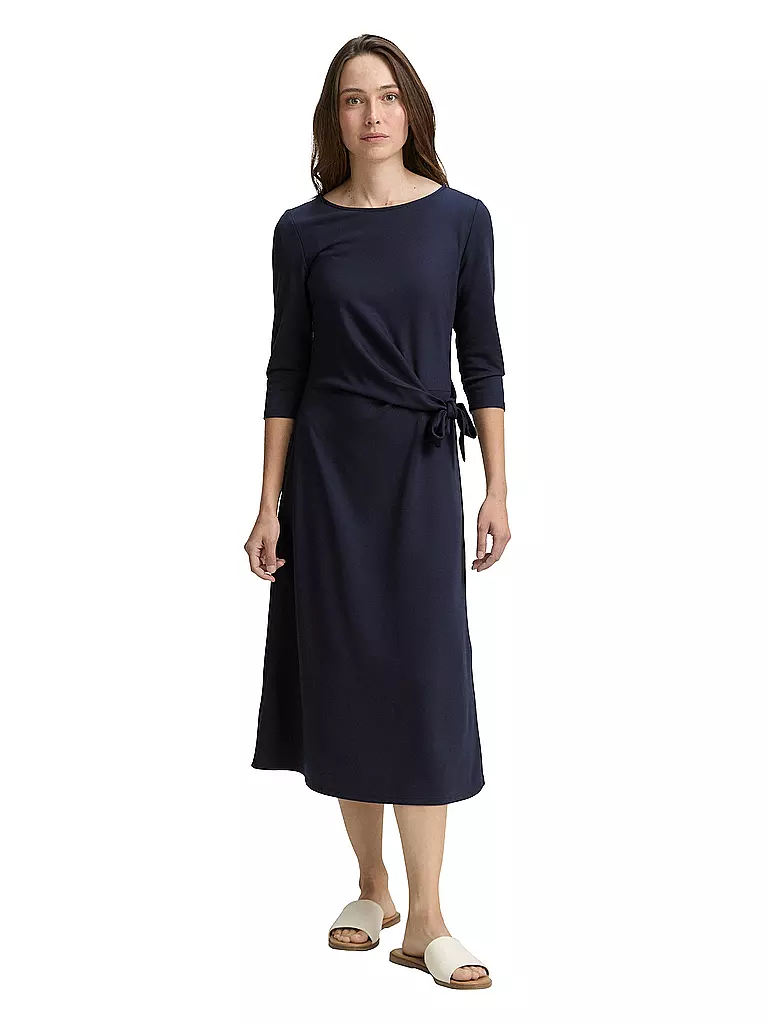 TOM TAILOR | Midikleid | Azul oscuro