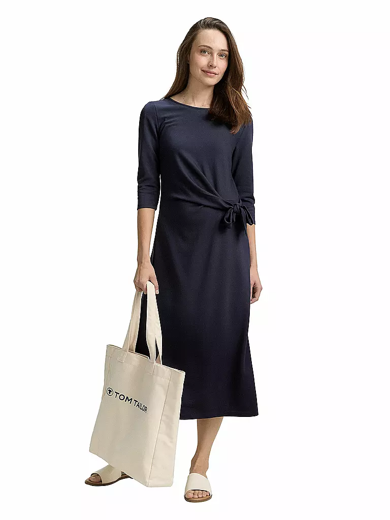 TOM TAILOR | Midikleid | Azul oscuro