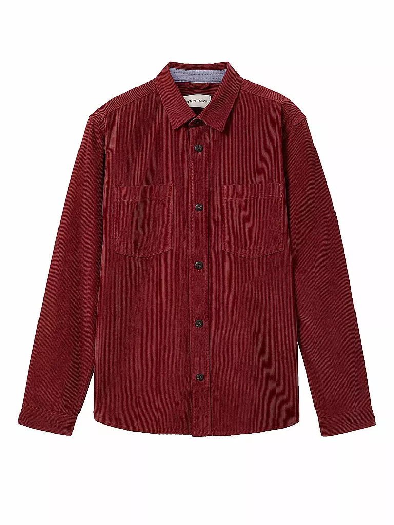 TOM TAILOR | Overshirt | Rojo oscuro