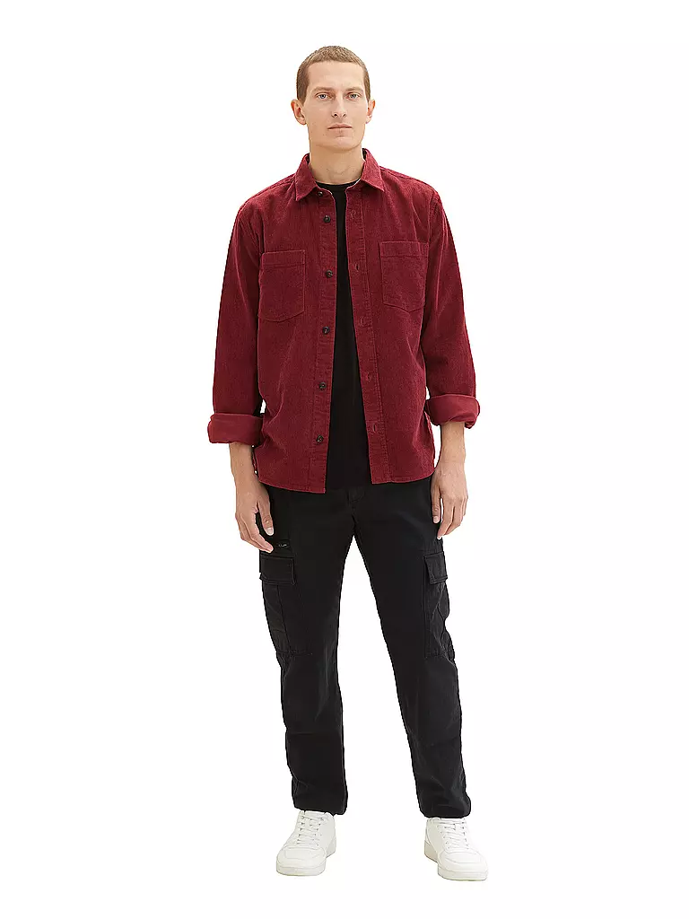 TOM TAILOR | Overshirt | Rojo oscuro