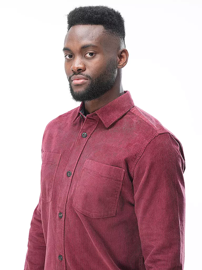 TOM TAILOR | Overshirt | Rojo oscuro