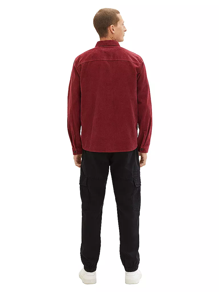 TOM TAILOR | Overshirt | Rojo oscuro