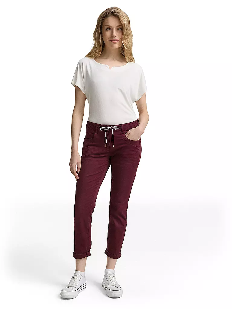 TOM TAILOR | Pantalón 7/8 | dunkelrot