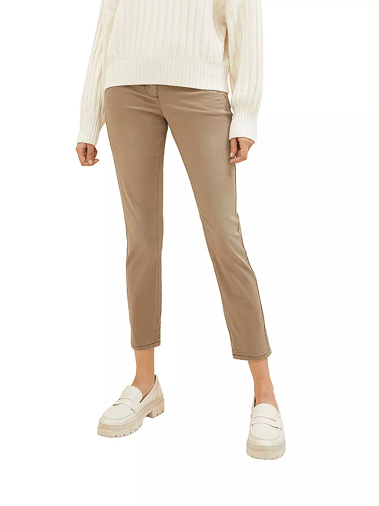 TOM TAILOR | Pantalón Tapered Relaxed Fit | camel