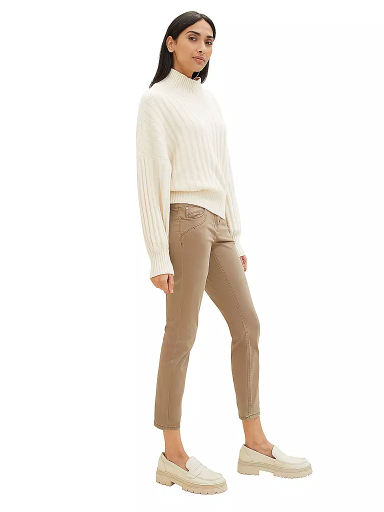 TOM TAILOR | Pantalón Tapered Relaxed Fit | camel