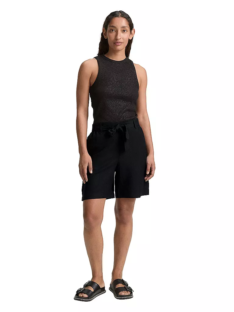 TOM TAILOR | Pantalones cortos | schwarz