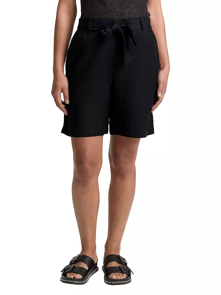 TOM TAILOR | Pantalones cortos | schwarz