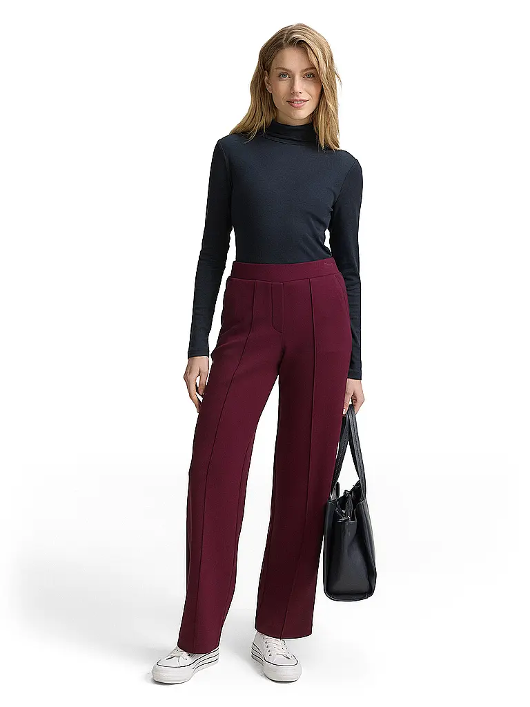 TOM TAILOR | Pantalones de vestir | dunkelrot