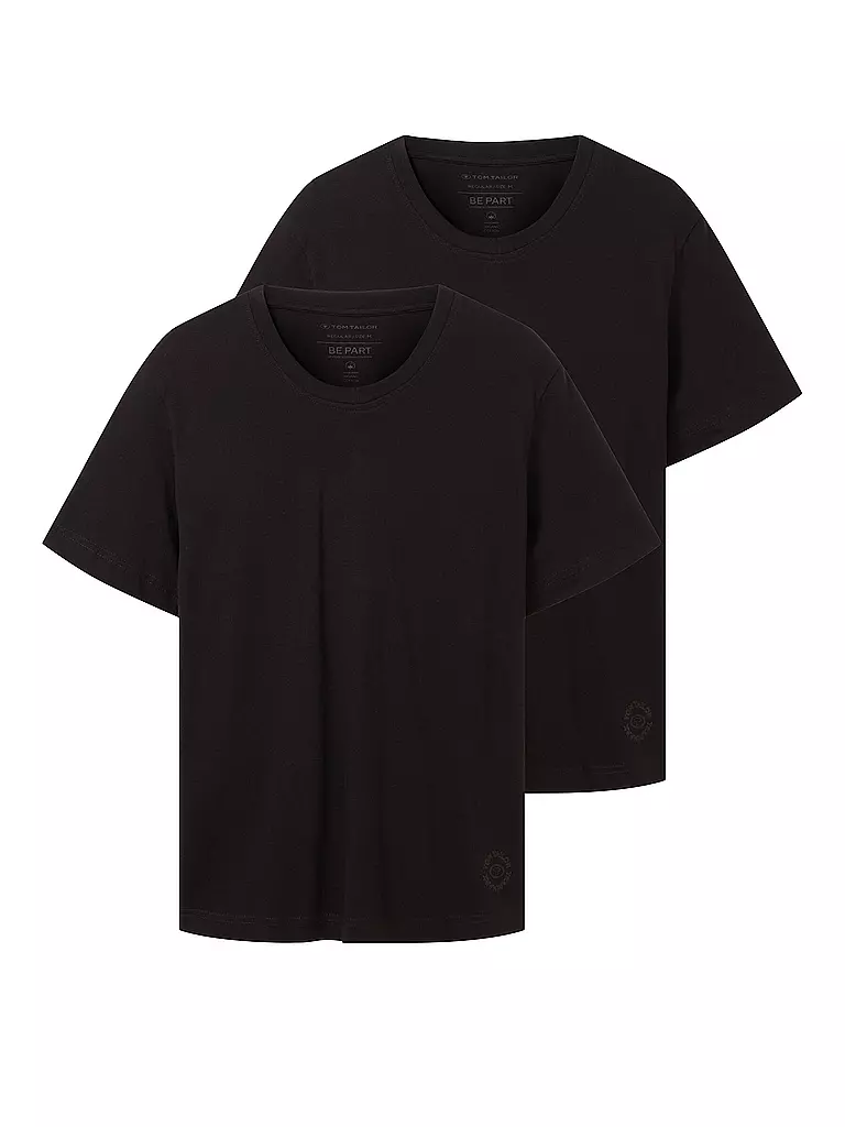 TOM TAILOR | Paquete de 2 camisetas | Negro