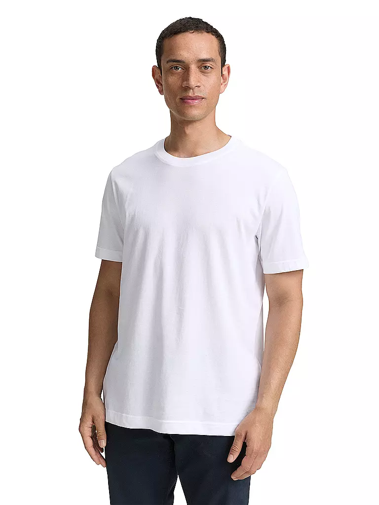 TOM TAILOR | Paquete de 2 camisetas | Blanco