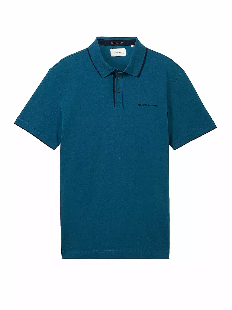 TOM TAILOR | Poloshirt Regular Fit | Petróleo