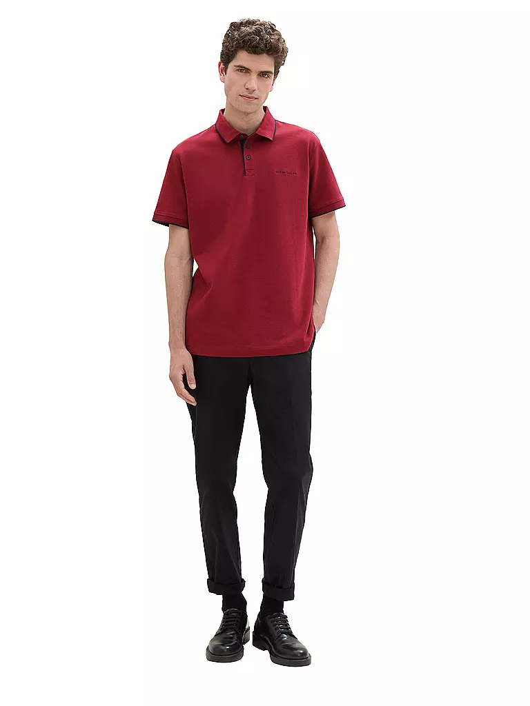 TOM TAILOR | Poloshirt Regular Fit | Rojo