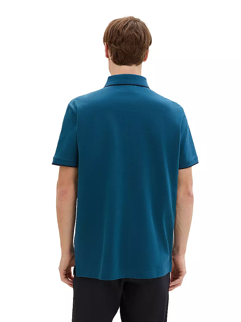 TOM TAILOR | Poloshirt Regular Fit | Petróleo