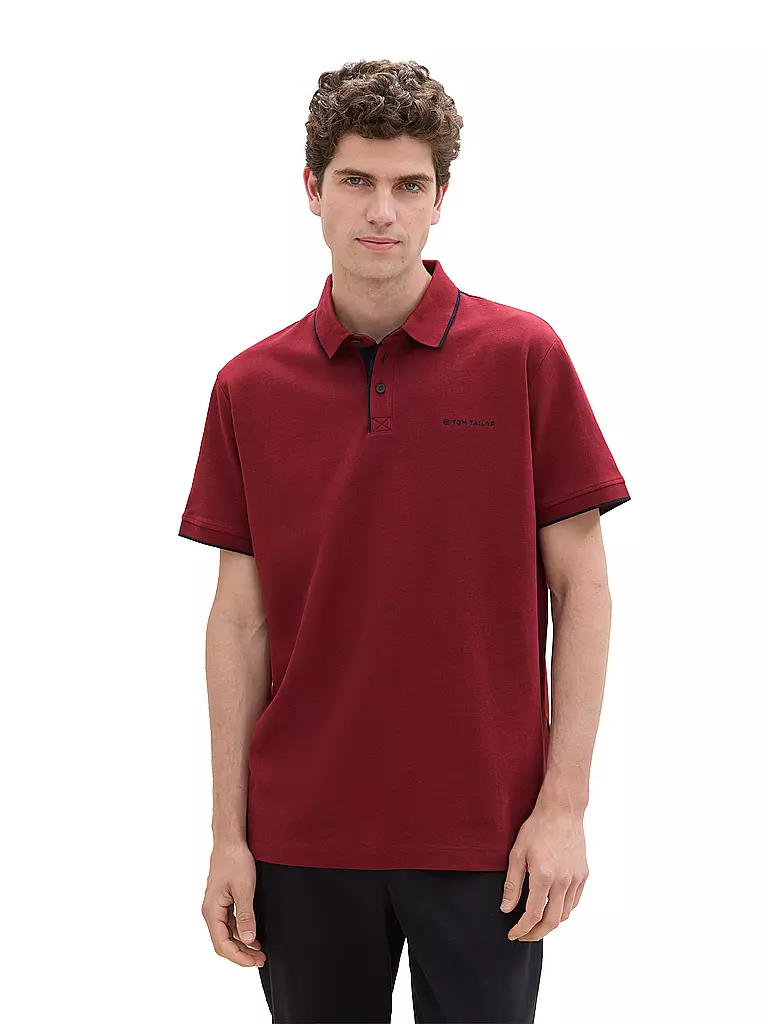 TOM TAILOR | Poloshirt Regular Fit | Rojo