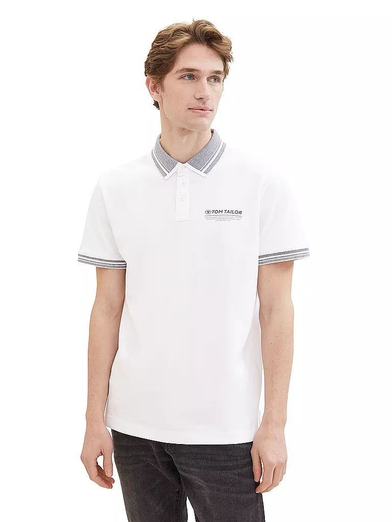 TOM TAILOR | Poloshirt | Blanco