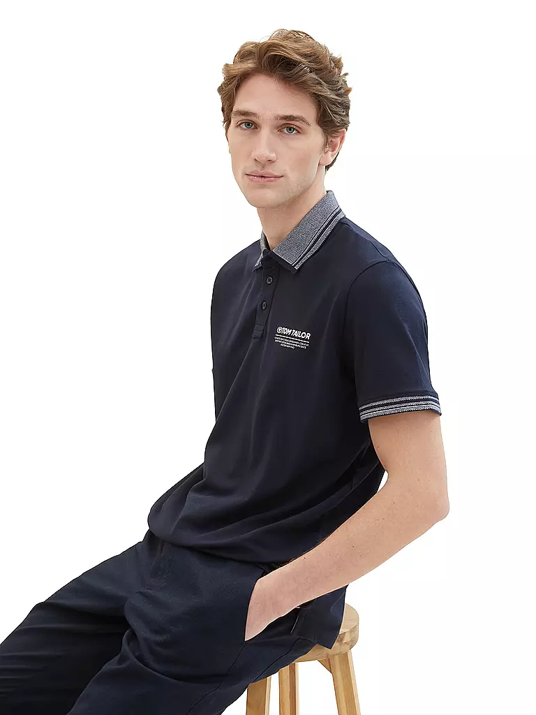 TOM TAILOR | Poloshirt | Azul oscuro